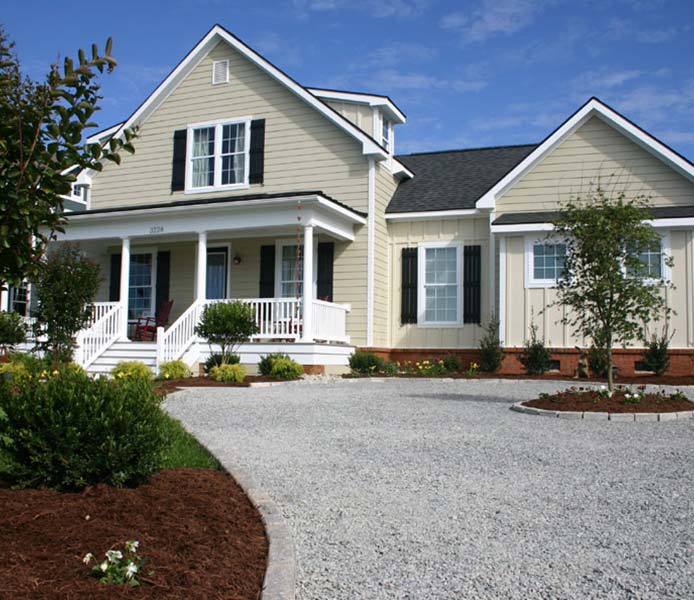Porch at the Culpepper Landing Modular Home by SGB Contractors