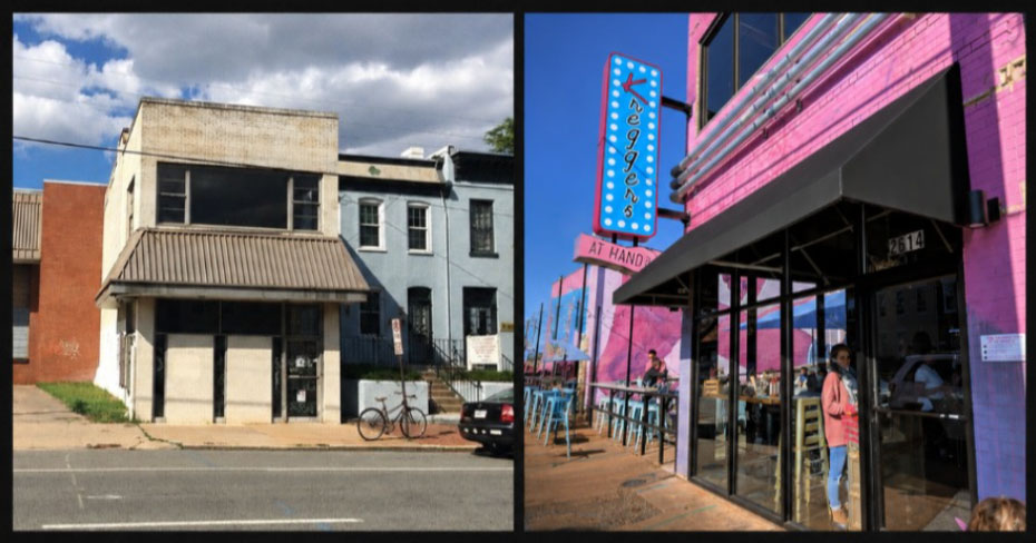 restaurant renovation before and after