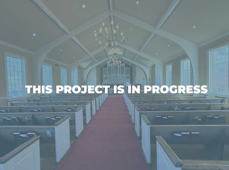 church renovation in progress