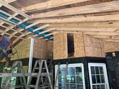 interior sunroom construction